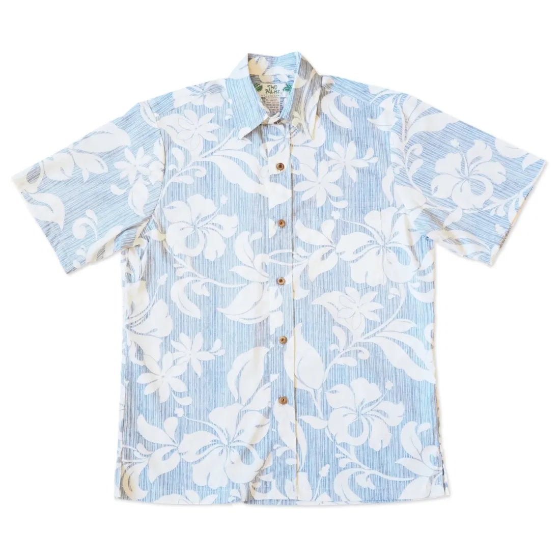 Blue Nanakuli Hawaiian REVERSE Shirt Casual Oversized Short Shirt