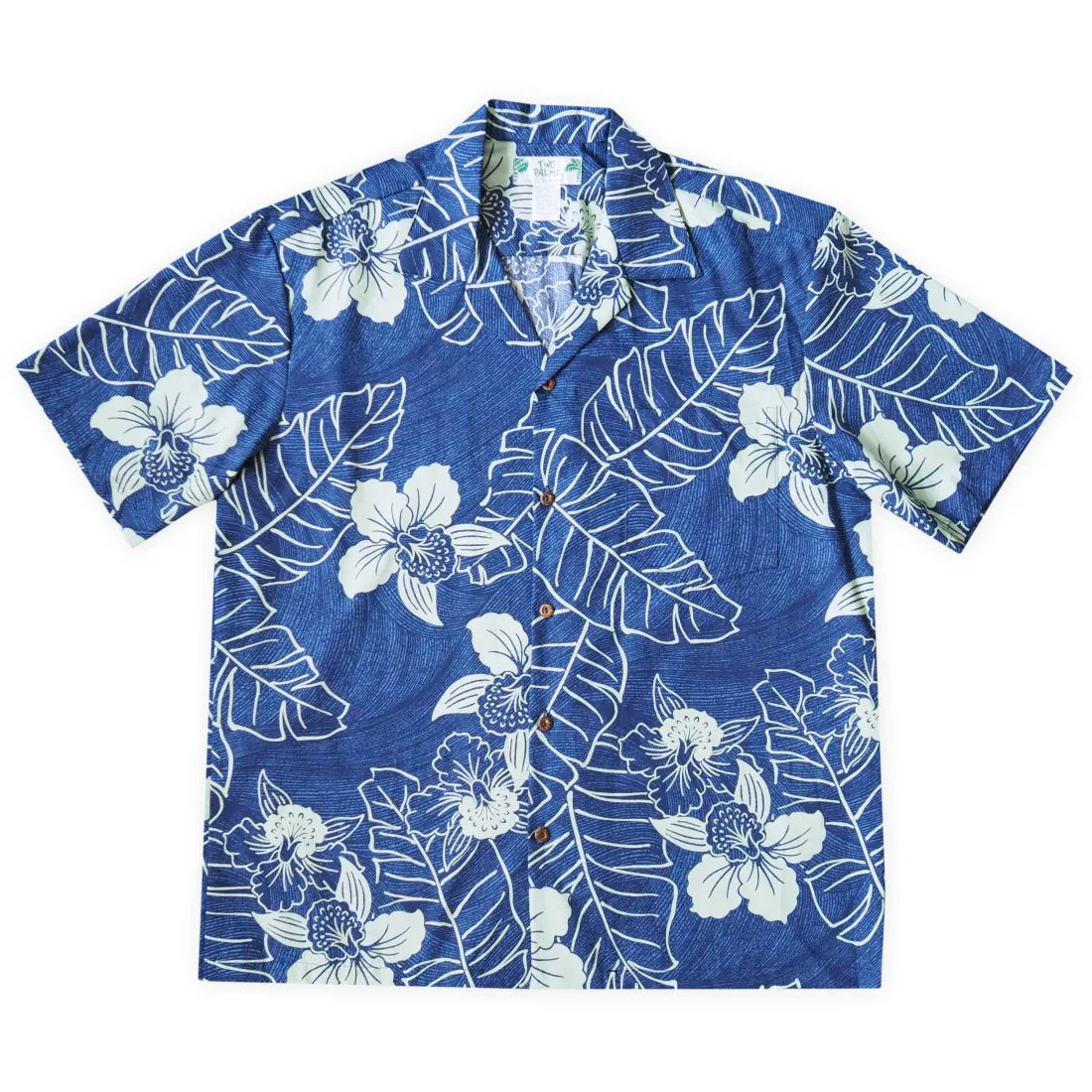 Ka'anapali Blue Hawaiian Cotton Shirt Cozy Linen Short Shirt