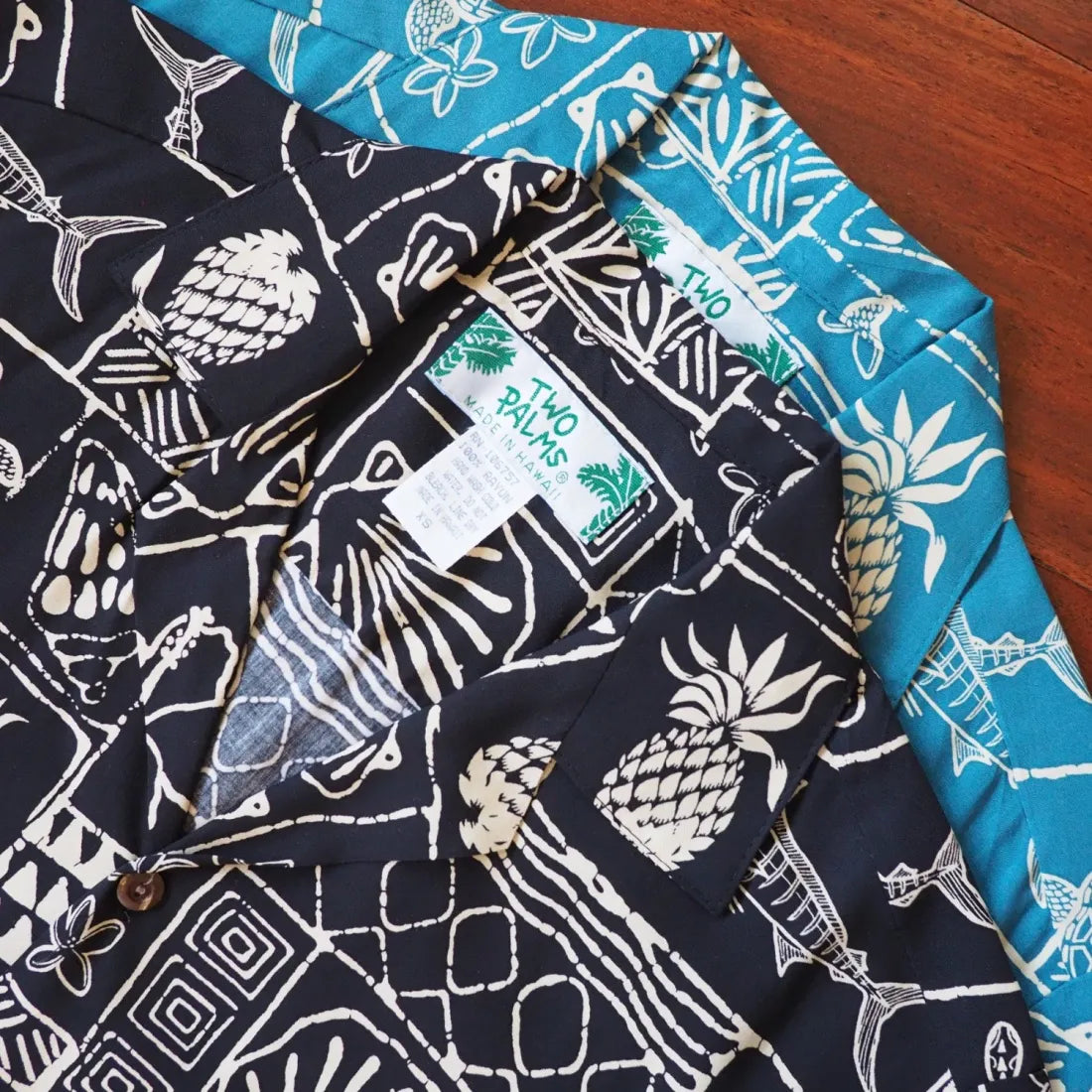 Kaka'ako Teal Hawaiian Rayon Shirt Modern Fit Short Sleeve