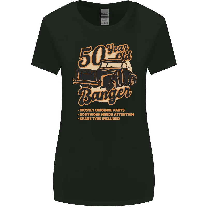 50 Year Old Banger Birthday 50th Year Old Womens Wider Cut T-Shirt Anti-Shrink Durable Soft