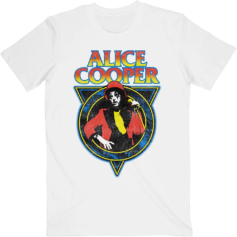 Alice Cooper | Official Band T-Shirt | Snakeskin V-Neck T-Shirt Long Sleeve Cotton