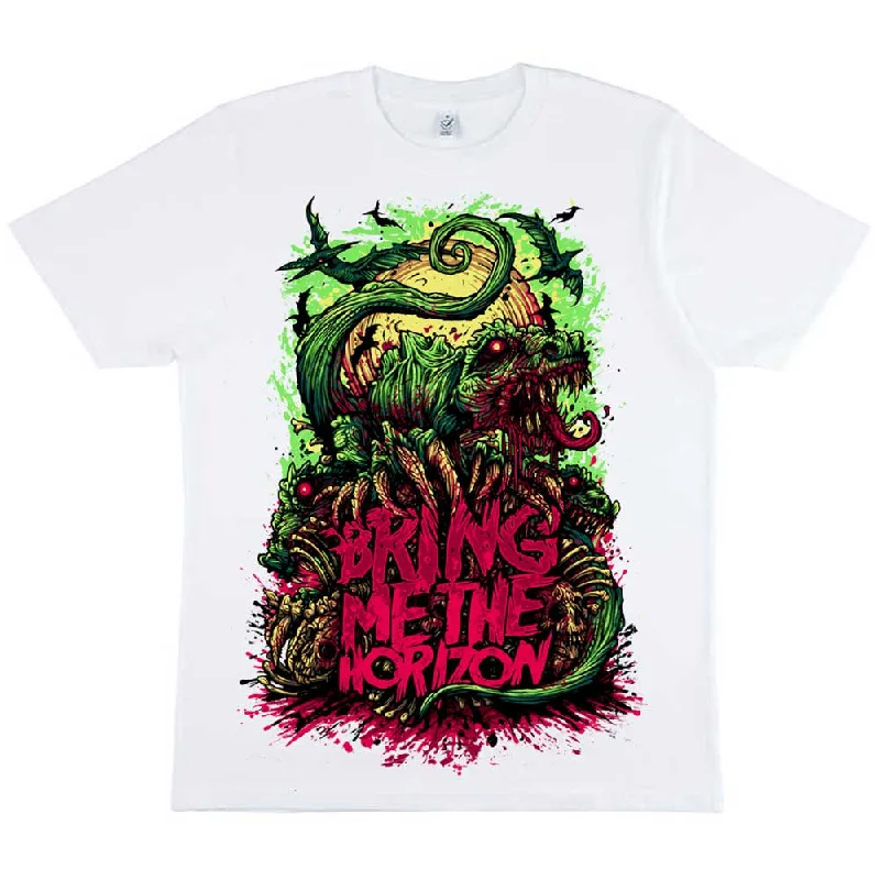 Bring Me The Horizon | Official Band T-Shirt | Dinosaur Boxy Fit Fitted Loose