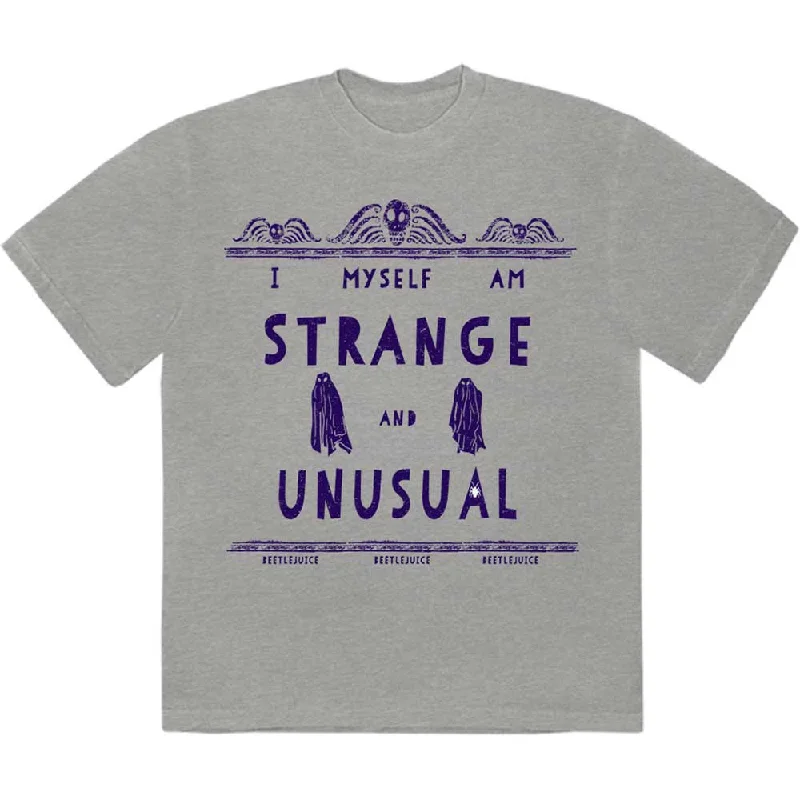 Warner Bros | Official Band T-Shirt | Beetlejuice Strange & Unusual Wool Fabric Cashmere Fabric Tweed Fabric