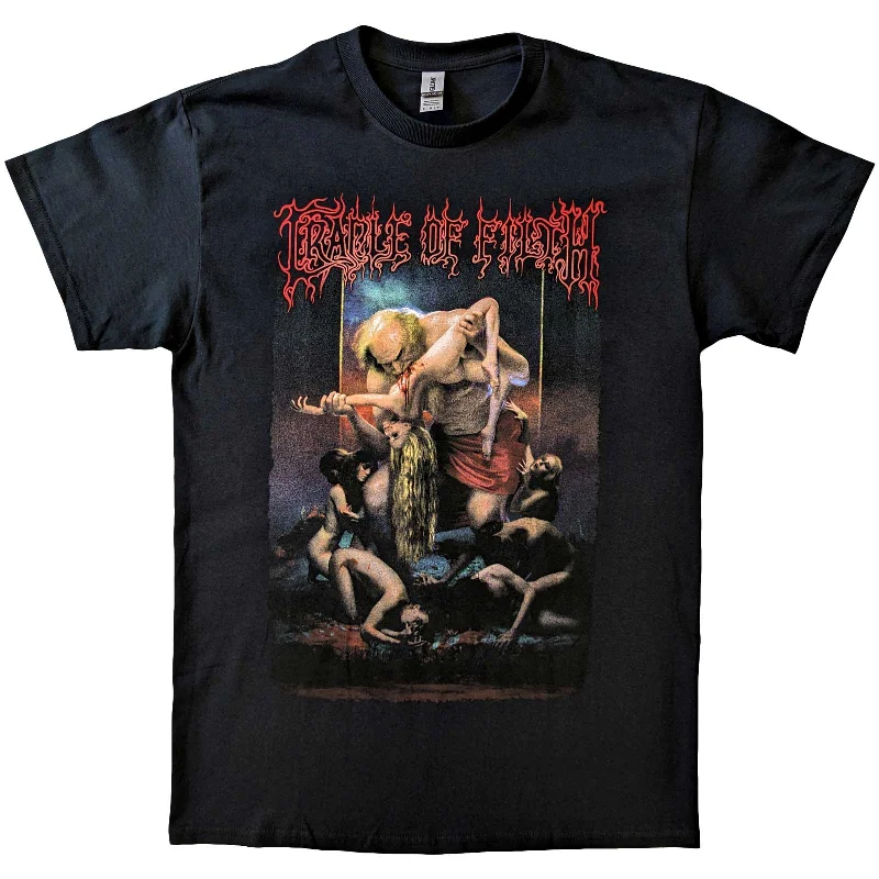 Cradle Of Filth | Official Band T-Shirt | Existance Is Futile Saturn (Back Print) Chenille Blend Fleece Blend Nylon Blend