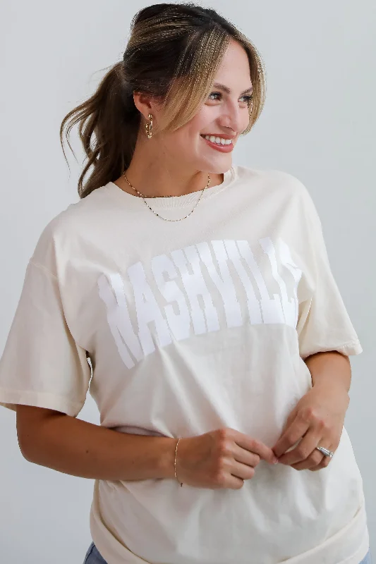 Ivory Nashville Tee Elegant Classic Vintage