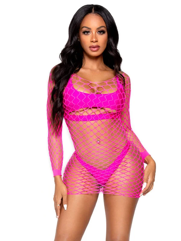 Leg Avenue Find Me In Paradise Net Mini Dress 86128 Stylish Spaghetti Strap Mini Dress