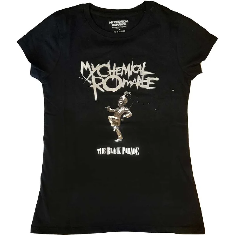 My Chemical Romance Ladies T-Shirt: The Black Parade Handmade Hand-knitted Hand-woven