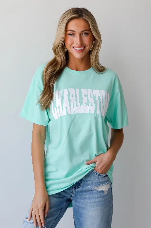 Mint Charleston Tee Collared T-Shirt Boat Neck A-Line