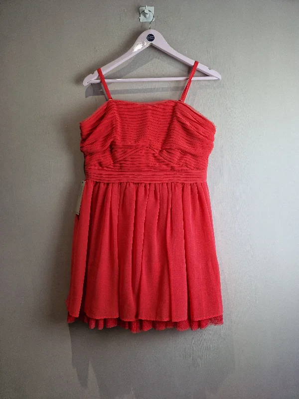 Next (Geri range) coral mini dress - new - size 16 Fashionable Party Mini Dress