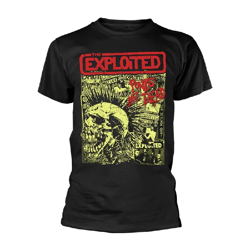 The Exploited Unisex T-shirt: Punks Not Dead (Black) Elasticated Padded Insulated