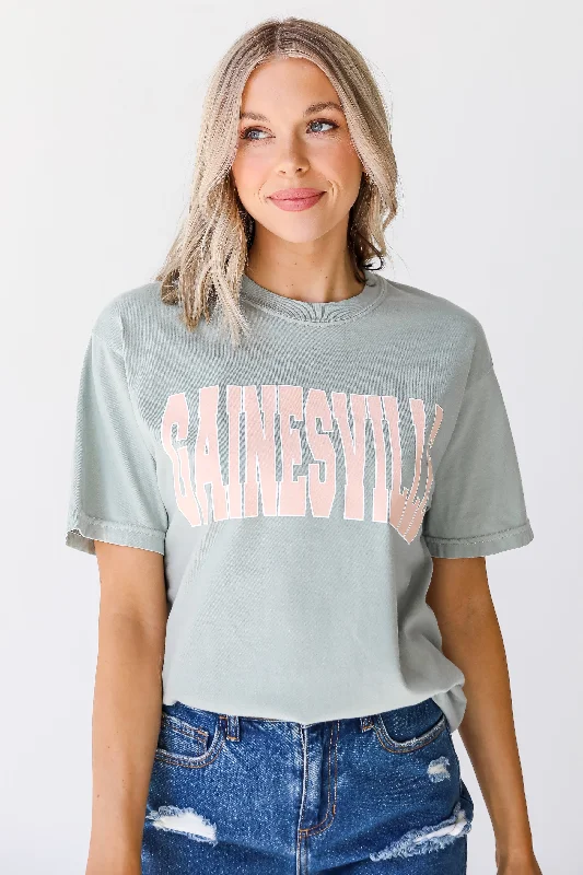 Sage Gainesville Tee Plaid T-Shirt Polka Dot Checkered