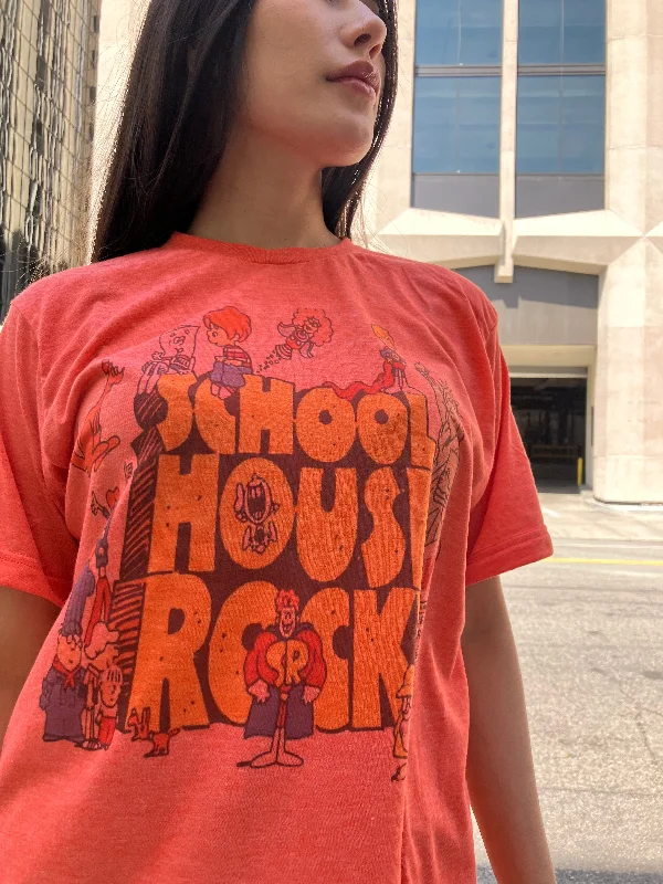 Schoolhouse Rock Graphic Design T-shirt Welt Pockets Slit Pockets Flap Pockets