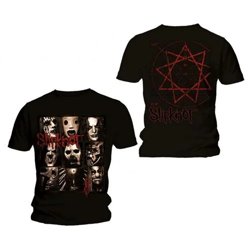 Slipknot | Official Band T-Shirt | Mezzotint Decay (Back Print) Front Pockets Side Pockets Patch Pockets