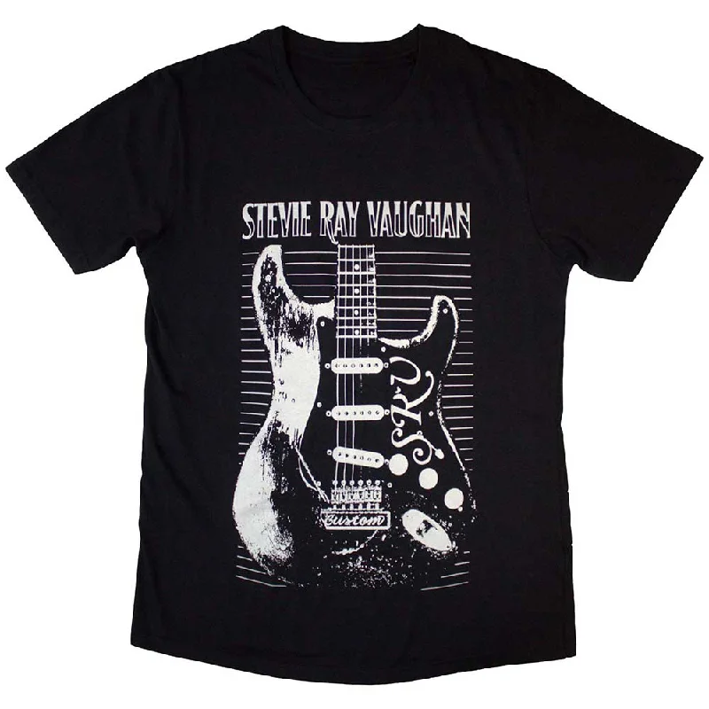 Stevie Ray Vaughan | Official Band T-Shirt | Guitar Hooded Caped Shawl Collar