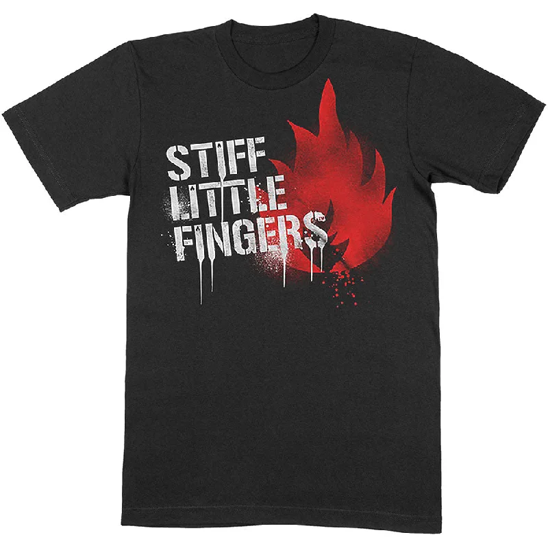 Stiff Little Fingers | Official Band T-Shirt | Graffiti Iron Safe Non-Iron Wrinkle Free