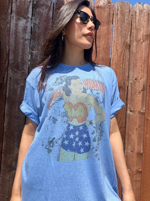 Wonder Women Graphic T-shirt Fleece Fabric Down Fabric Feather Fabric