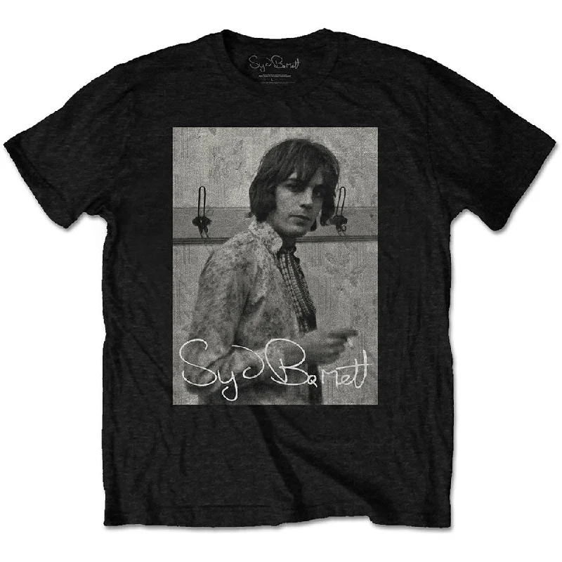 Syd Barrett | Official Band T-Shirt | Smoking Real Fur Shearling Chenille