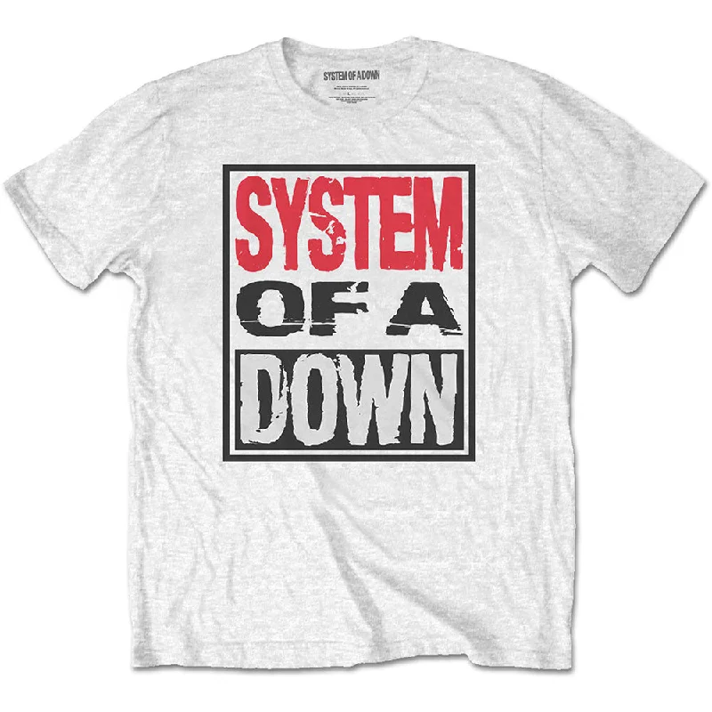 System Of A Down | Official Band T-Shirt | Triple Stack Box Fashionable Trendy Casual