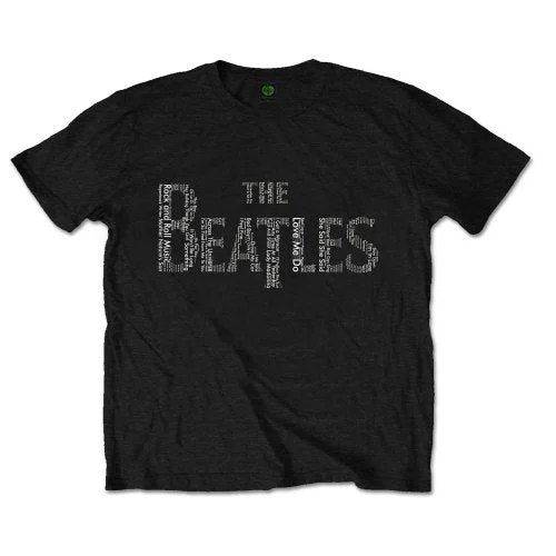 The Beatles | Official Band T-Shirt | Drop T Songs V-Neck T-Shirt Long Sleeve Cotton