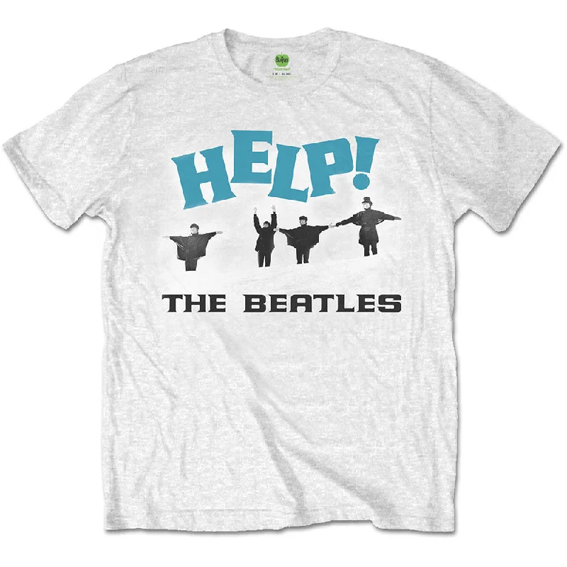 The Beatles | Official Band T-Shirt | Help! Snow Lace Blend Ribbed Blend Corduroy Blend