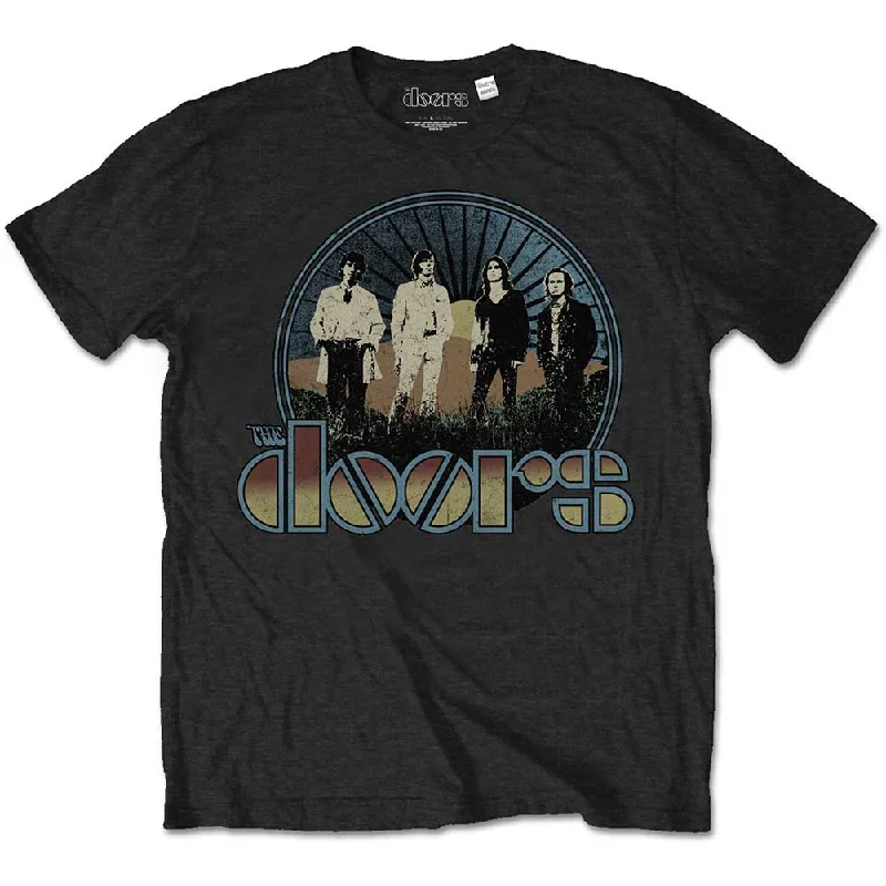 The Doors | Official Band T-Shirt | Vintage Field Notch Collar Peter Pan Collar Cowl Neck