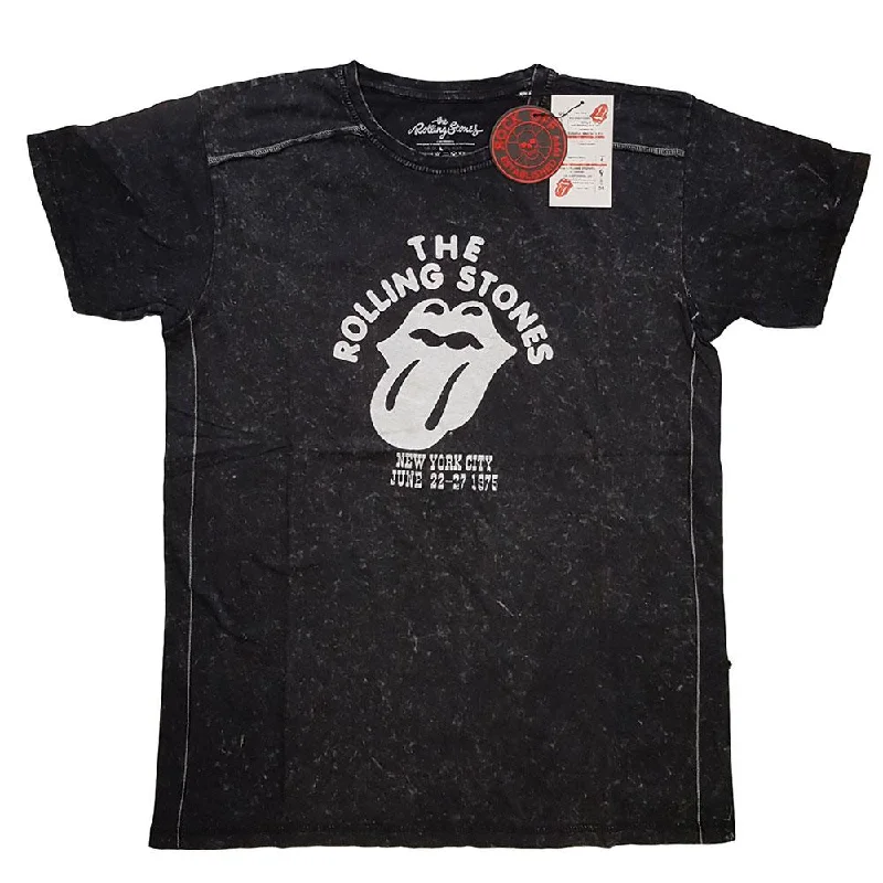 The Rolling Stones Snow Wash T-Shirt: NYC '75 Layered Multi-layer Single Layer