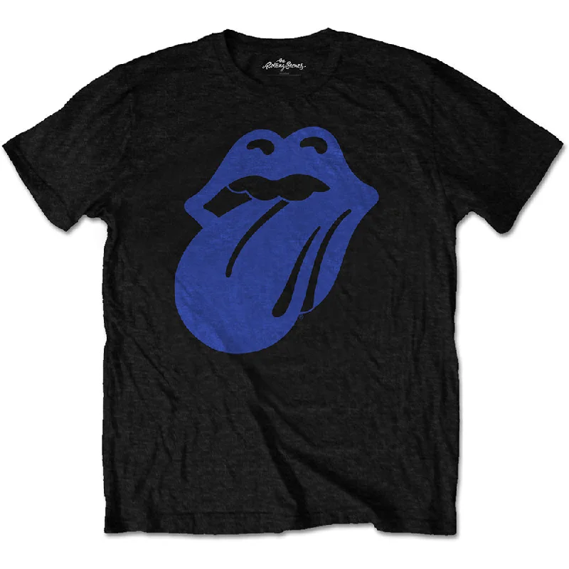 The Rolling Stones | Official Band T-Shirt | Blue & Lonesome 1972 Logo Fitted T-Shirt Seamless Stretchy