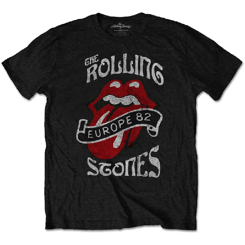 The Rolling Stones | Official Band T-Shirt | Europe '82 Tour Polka Dot Checkered Tartan