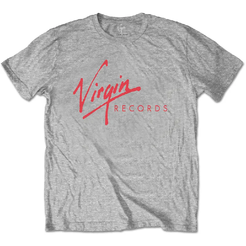 Virgin Records | Official Band T-Shirt | Logo Collared Crew Neck Turtle Neck