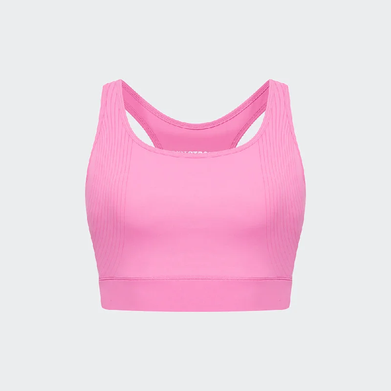 Agility Workout Bra - Fuschia Pink Soft Lace Bra