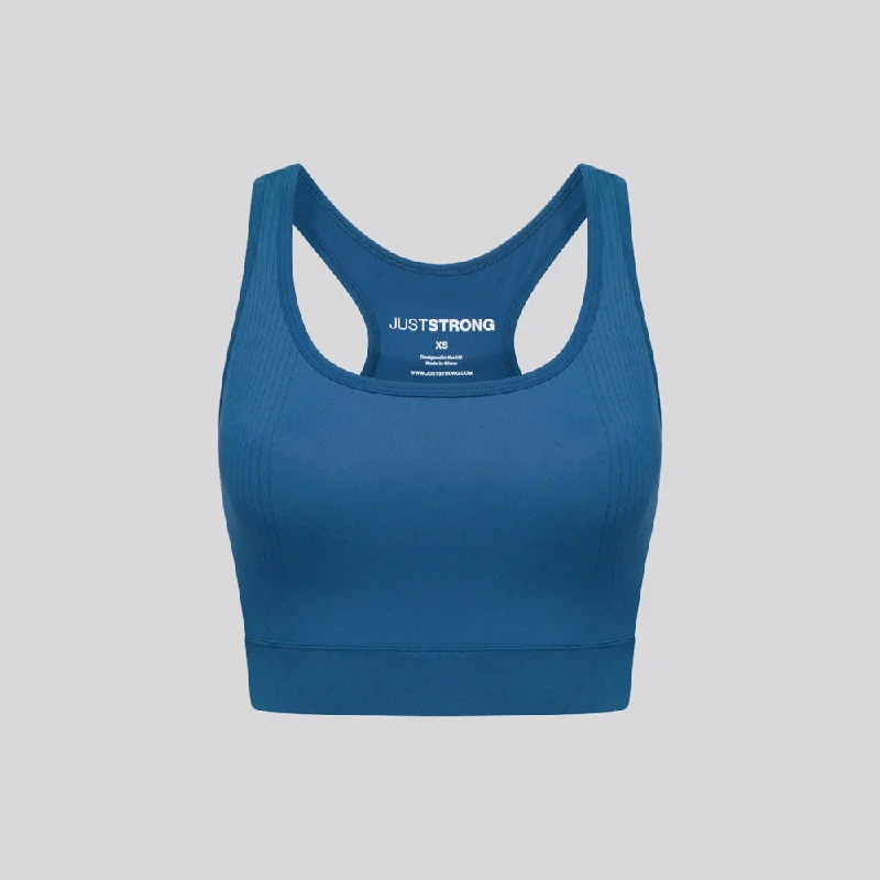 Agility Workout Bra - True Navy Seamless Wireless Bra