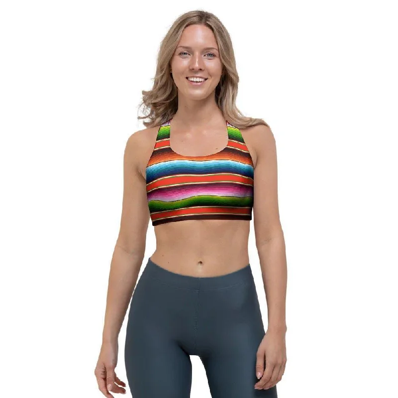 Baja Mexican Sports Bra Soft Mesh Bra