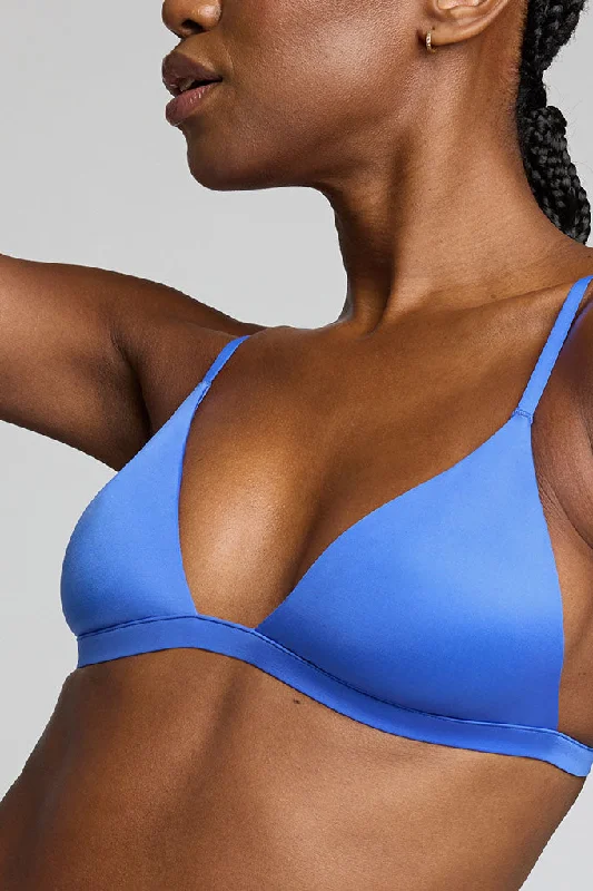 Glacé Mini Bra in Cobalt Elegant Silk Bra