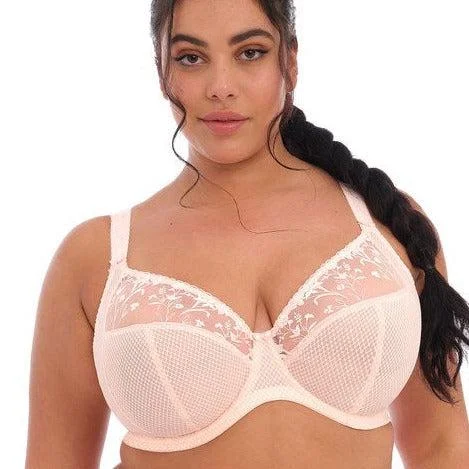 Elomi Charley UW Plunge Bra in Ballet Pink EL4380 Soft Mesh Bra