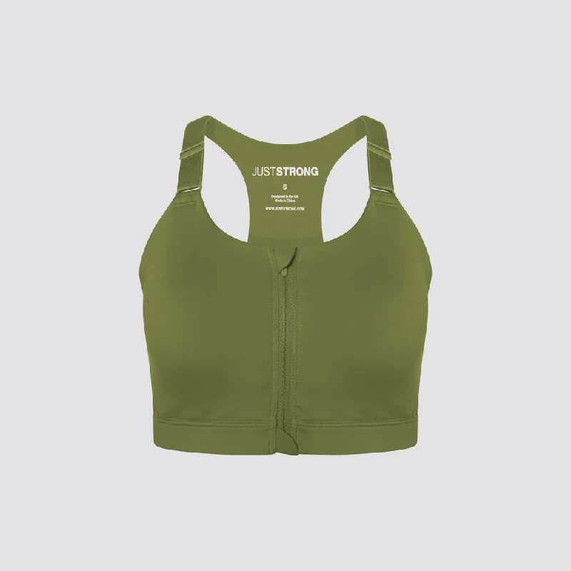 High Genesis Bra - Military Green High Support Bra