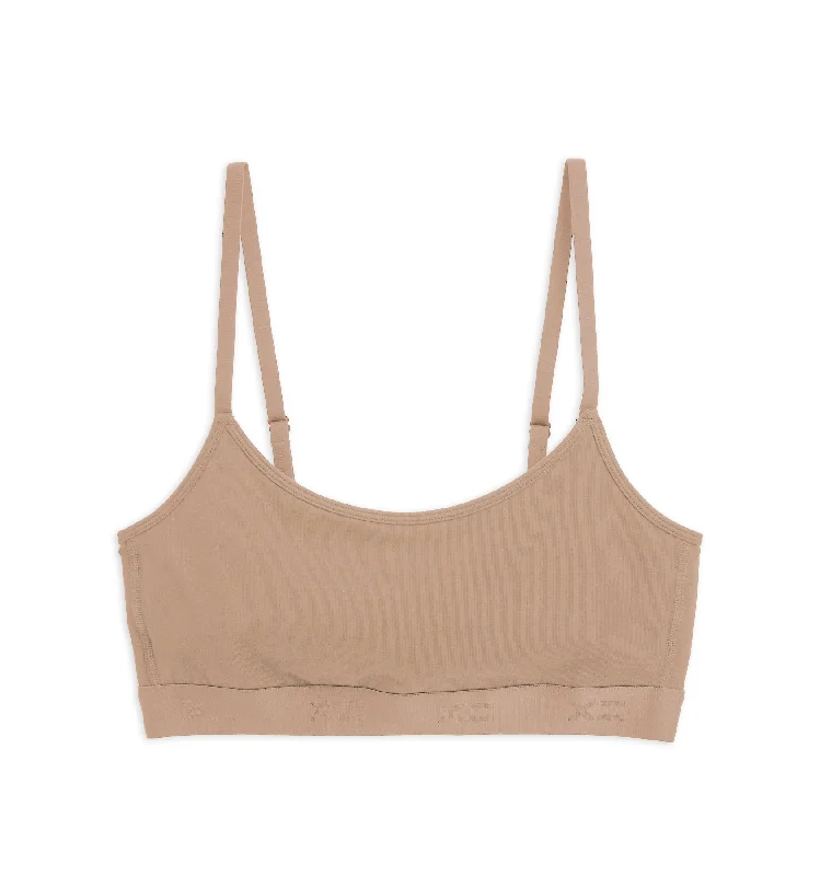 Low Cut Soft Bra - Chai Soft Lace Bra