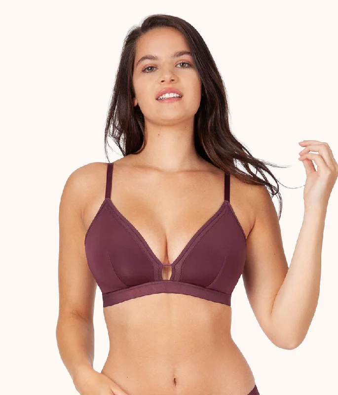 The Busty Bra: Plum Seamless Push-Up Bra