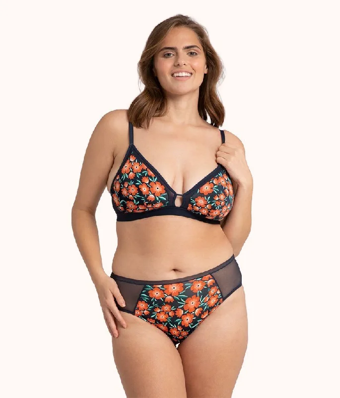 The Busty Bra: Poppy Floral Push-Up Wireless Bra