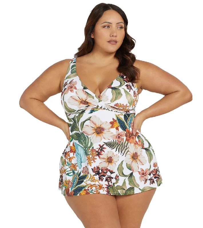 Artesands Woman's Plus Size Into The Saltu Delacroix Swim Dress (Multifit D-G Cup) Casual Swim Dress