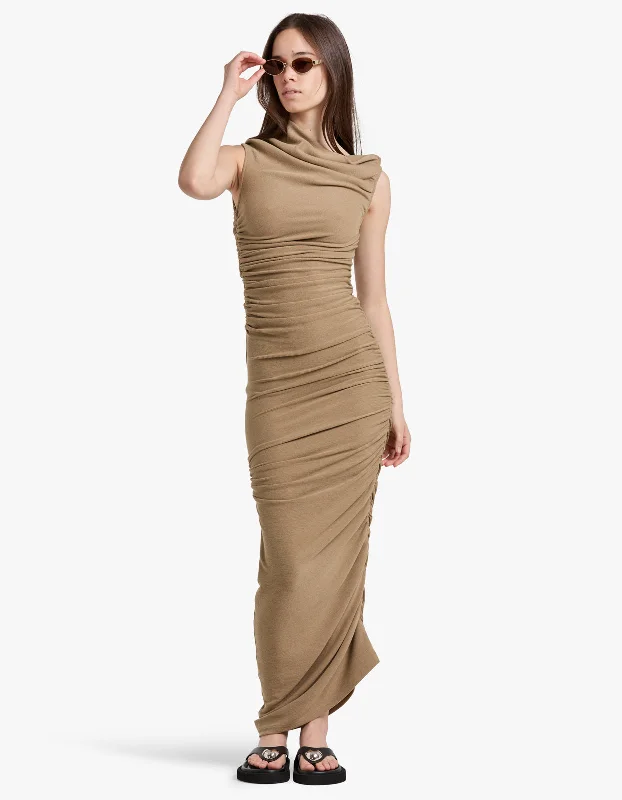 Azora Maxi Dress - Dune Stylish Maxi Dress with Frills