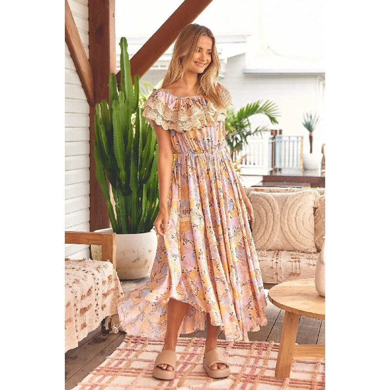 JAASE Emmy Print Positano Maxi Dress Stylish A-Line Maxi Dress