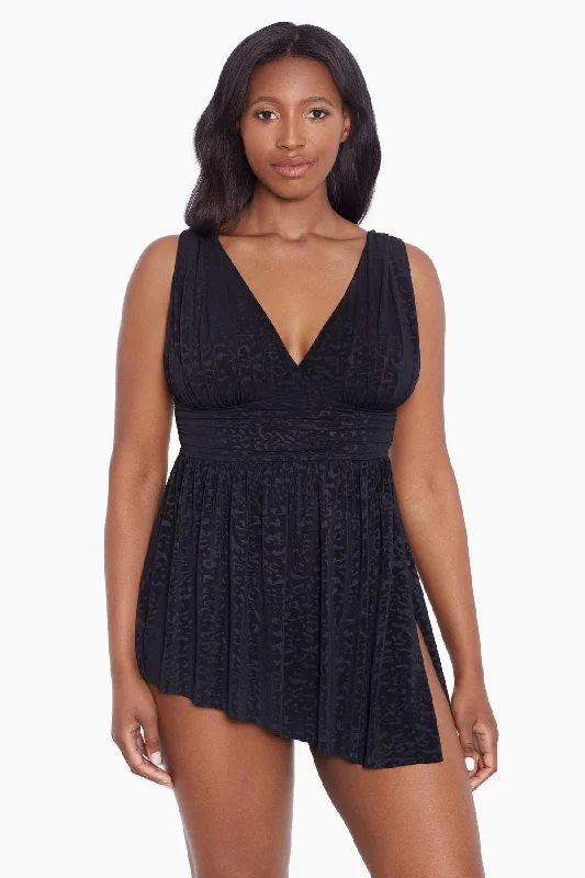 Goddess Flyaway Long Torso Swim Dress Boss Lady Classic One-Piece