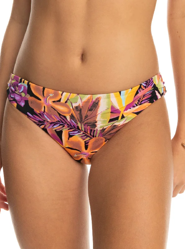 Printed Beach Classics Hipster Bikini Bottoms - Anthracite Hot Tropics Swim Ax Swim Dress with Belt