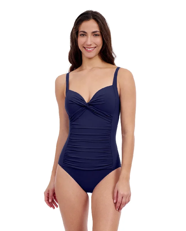 Profile By Gottex Tutti Frutti Sweetheart Twist Front One Piece Swimsuit Minimalist One-Piece