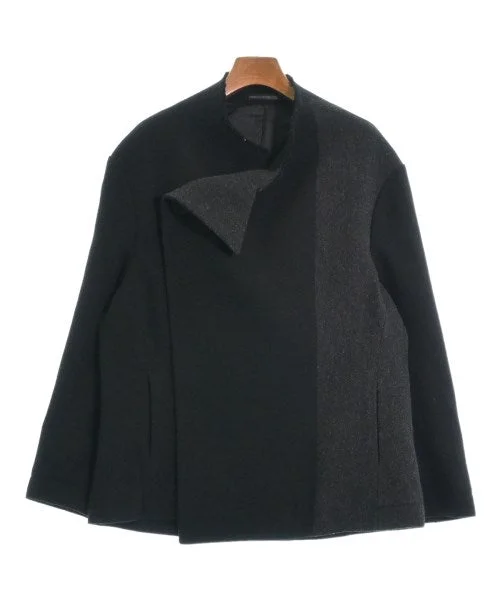 YOHJI YAMAMOTO Casual jackets A-Line Jacket Boat Neck Shawl Collar