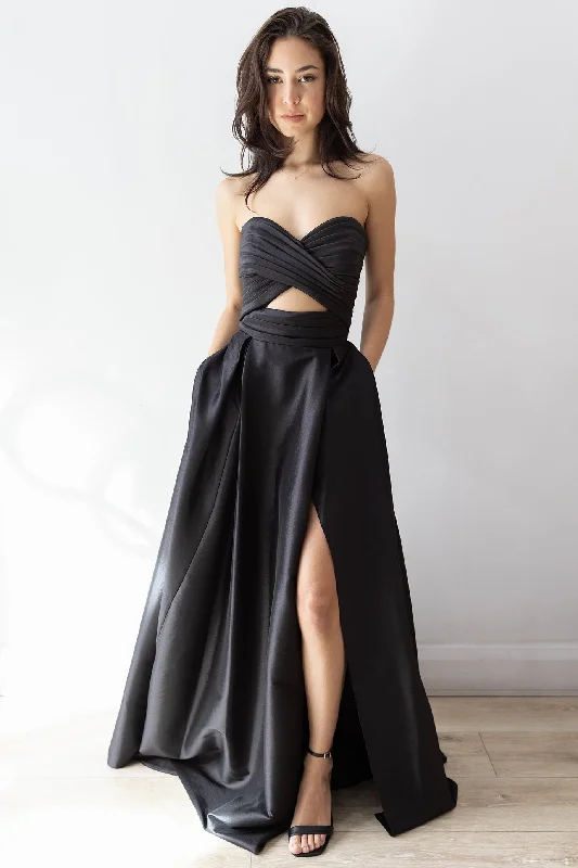 Hana Cutout Gown Black by HSH