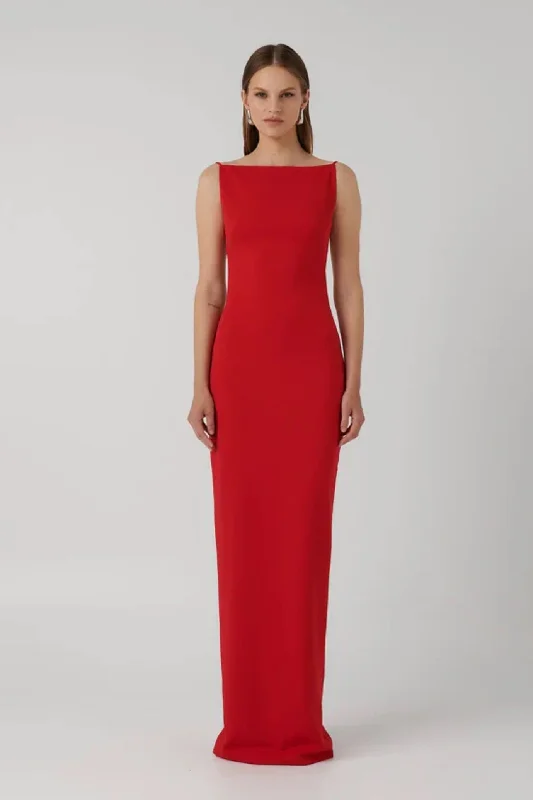 Verona Gown Cherry Red by Effie Kats
