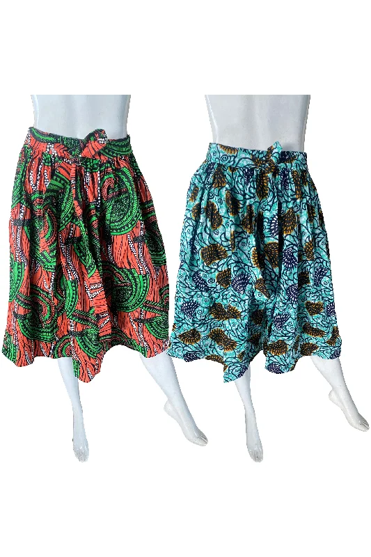 African Short Skirts (Pack of 2 Pieces) denim skirt casual