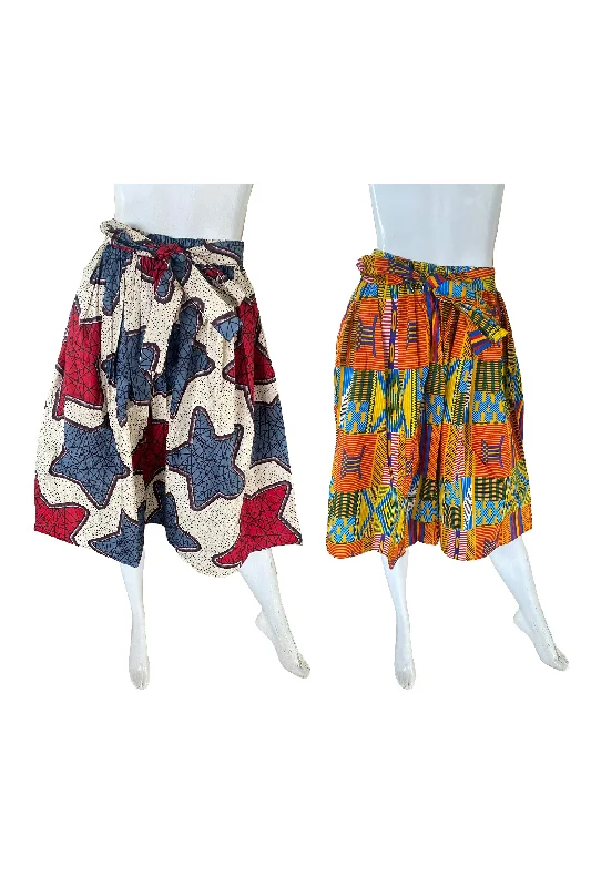 Ankara Short Skirts (Pack of 2 Pieces) wool skirt breathable