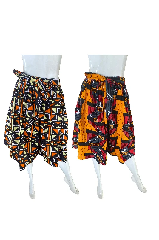 Ankara Short Skirts (Pack of 2 Pieces) leather skirt sleek